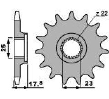 Передня зірочка pbr 2096 15 18nc laverda 750 96-00