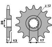Передня зірочка pbr 2123 13 18nc tm125mx'05-'11 / tm125smm black dream'08-'09(chain.520)