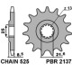 Зірочка передня pbr 2137 17 kawasaki zx10r '04-'18 (jtf1537.17) (ланцюг 525) (153717jt)