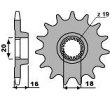 Pbr передня зірочка 2140 10 18nc montesa 250 4t r (4rt) (ланцюг 520)