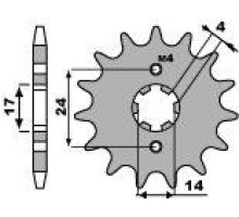 Зірочка передня pbr 2153 12 18nc aprilia rs 50 (06-08) (ланцюг 420)