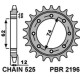 Зірочка передня pbr 2196 22 18nc gilera gp 800 (09-13), aprilia srv850 (12) (ланцюг 525)