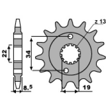 Передня зірочка pbr 2276 15 18nc ktm 390 duke '14-'18 (jtf1908.15)