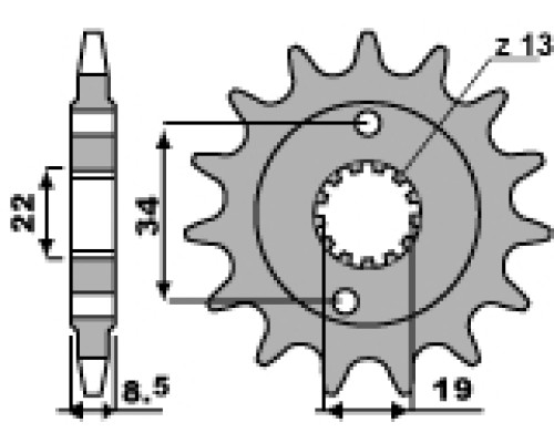 Передня зірочка pbr 2276 15 18nc ktm 390 duke '14-'18 (jtf1908.15)