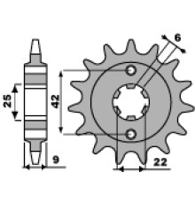 Зірочка передня pbr 276 15 18nc honda cb 250 81-83, cm 250 82-84 (ланцюг 520)