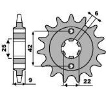 Зірочка передня pbr 276 15 18nc honda cb 250 81-83, cm 250 82-84 (ланцюг 520)