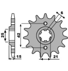Передня зірочка pbr 294 16 18nc (ланцюг 530)