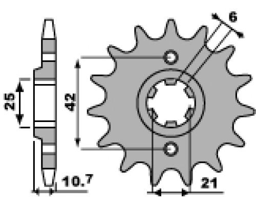 Pbr передня зірочка 338 17 18nc honda cb 650 79-84 (+1) (jtf338.17) (ланцюг 530)