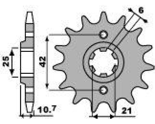Pbr передня зірочка 338 17 18nc honda cb 650 79-84 (+1) (jtf338.17) (ланцюг 530)