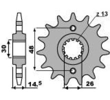 Pbr передня зірочка 339 14 18nc (ланцюг 530)
