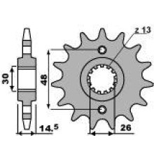 Передня зірочка pbr 339 17 18nc (ланцюг 530)