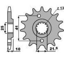 Pbr передня зірочка 345 14 18nc honda slr/fx/fmx 650 (ланцюг 520)