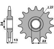Pbr передня зірочка 3800 16 18nc aprilia pegaso 650 (98-00) (ланцюг 520)