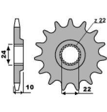 Зірочка передня pbr 402 15 18nc aprilia 125/350 86-88 (ланцюг 520)