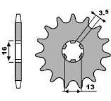 Pbr передня зірочка 415 12 18nc yamaha rd 50 mx (ланцюг 420)