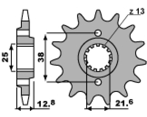 Передня зірочка pbr 511 14 18nc (ланцюг 520)