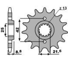 Pbr передня зірочка 523 16 18nc suzuki gs 500e '94-'10 (ланцюг 520) (jtf516.16)