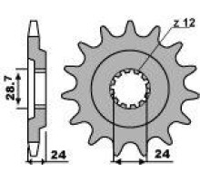 Зірочка передня pbr 530 17 18nc kawasaki zzr 1100 90-92 (ланцюг 530)
