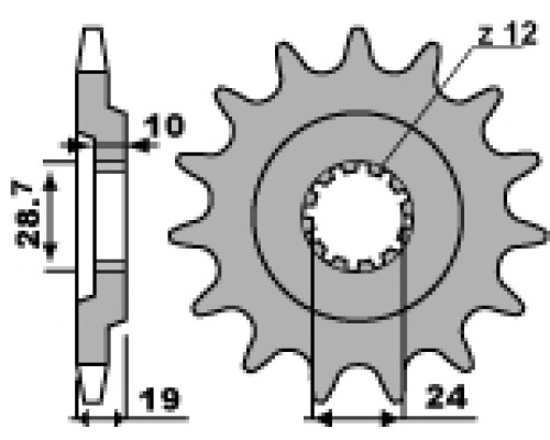 Зірочка передня pbr 532 17 18nc zx 10 (88-90) (ланцюг 530) (jtf527.17)