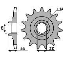 Зірочка передня pbr 548 14 18nc gilera 350/500/600 (ланцюг 520)