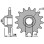 Зірочка передня pbr 550 16 18nc gilera 125 (84-88) (ланцюг 428)