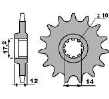 Зірочка передня pbr 553 14 18nc gilera 50 90-96 (ланцюг 415)
