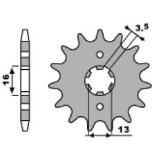Зірочка передня pbr 563 11 18nc suzuki lt 50 (84-05) (ланцюг 420)