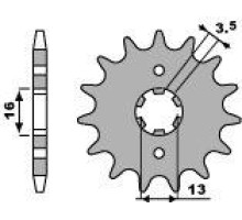 Зірочка передня pbr 563 11 18nc suzuki lt 50 (84-05) (ланцюг 420)