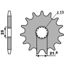 Зірочка передня pbr 564 15 18nc suzuki dl 650 04-20, gsf 650 '07-'15, (jtf520.15) (ланцюг 525) sv650 '99-'13, gsx650f