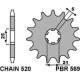 Зірочка передня pbr 569 15 kawasaki kx 250 '87-'98, yamaha yz 250 '77-'98 (jtf569.15) (ланцюг 520) (56915jt)