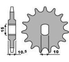 Pbr передня зірочка 591 11 18nc aprilia 50 tuareg (82-85) (ланцюг 415)