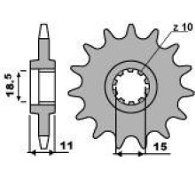 Зірочка передня pbr 594 12 18nc garelli 50 (83-91) (ланцюг 415)