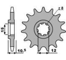 Зірочка передня pbr 595 12 18nc aprilia 50 86-91 (ланцюг 415)