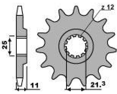 Передня зірочка pbr 727 16 18nc (ланцюг 520)