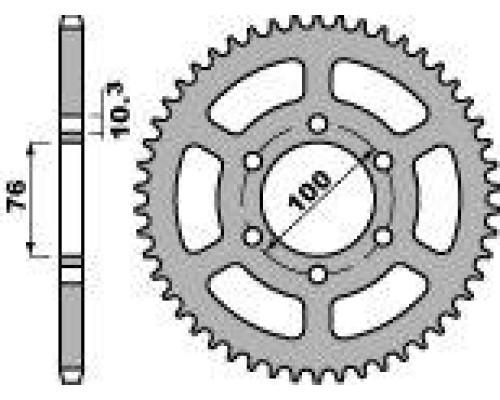 Передня зірочка pbr 823 12 18nc (ланцюг 520)