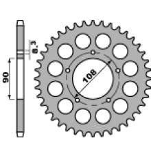 Pbr задня зірочка 1022 36 c45 ducati 900ss (ланцюг 530)