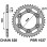 Pbr задня зірочка 1027 42 c45 ducati monster 695/800 (jtr735.42) (ланцюг 520)