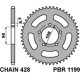 Задня зірочка pbr 1199 49 c45 mz 125 rt/sm (ланцюг 428)