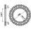 Задня зірочка pbr 1507 53 f fantic 50 (ланцюг 428)