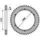Pbr задня зірічка 223 53 c45 husqvarna wr 125/250/400 79-88 (ланцюг 520)