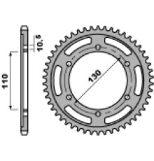 Pbr задня зірочка 241 47 c45 yamaha r1 (09-14) (jtr479.47) (jtr1479.47) (ланцюг 530)