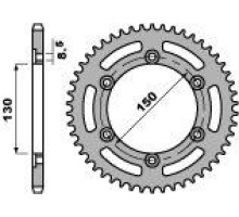 Задня зірочка pbr 245 41 c45 honda xl 600 lm (85-88) (може замінити на 4308 41) (ланцюг 520)