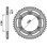 Pbr задня зірочка 245 53 c45 honda xl 250s (78-81) (може замінити на 4308 53) (ланцюг 520)