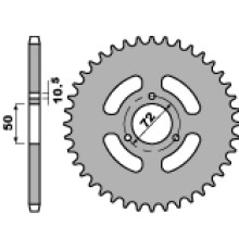 Pbr задня зірічка 251 37 f honda ns 75, nsr75 92- (ns1) (ланцюг 420) (jtr216.37)