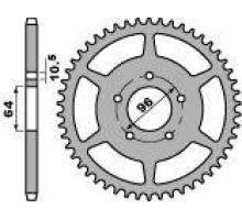 Pbr задня зірічка 254 43 c45 honda xl 200r 81-84 (ланцюг 520)