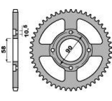 Pbr задня зірочка 269 49 c45 honda xl 185s 79-84 (ланцюг 428) (jtr269.49)