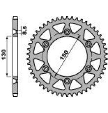 Задня зірочка pbr 270 49 c45 yamaha yz/yzf/wrf '99-'24 (jtr251.49) (jtr245/2.49) (ланцюг 520)