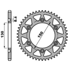 Pbr задня зірочка 270 52 c45 yamaha yz/yzf/wrf '99-'24 (ланцюг 520) (jtr251.52)