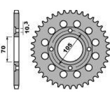Pbr задня зірічка 278 41 c45 honda cb 250n (78-82) (ланцюг 530) (jtr278.41)