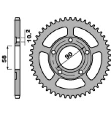 Pbr задня зірочка 281 35 c45 honda nsr 125 (89-93) (ланцюг 520) (jtr604.35)
